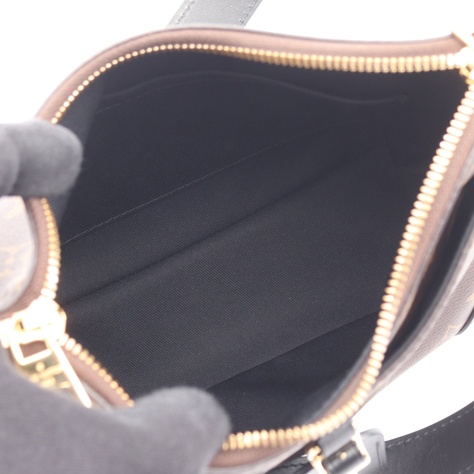 オデオン NM PM モノグラム ノワール ショルダーバッグ PVC レザー ブラウン ブラック ルイヴィトン バッグ LOUIS VUITTON
