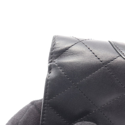 カンボンライン 二つ折り財布 レザー エナメルレザー ブラック シルバー金具 シャネル 財布・小物 CHANEL