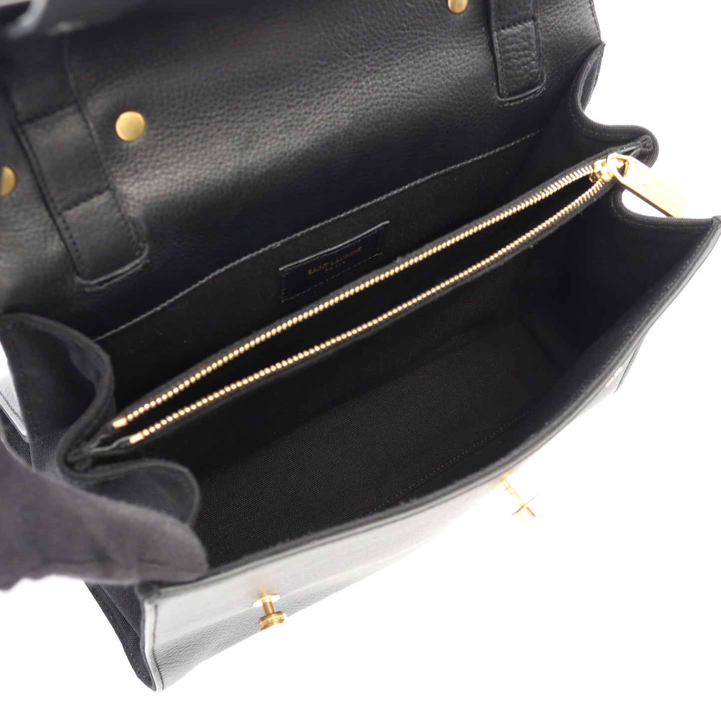 ミューズトゥ 2WAY ハンドバッグ レザー ブラック サンローランパリ バッグ SAINT LAURENT PARIS