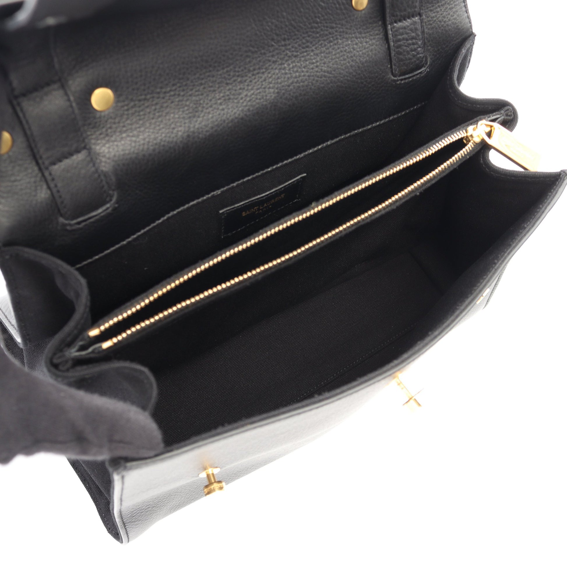 ミューズトゥ 2WAY ハンドバッグ レザー ブラック サンローランパリ バッグ SAINT LAURENT PARIS