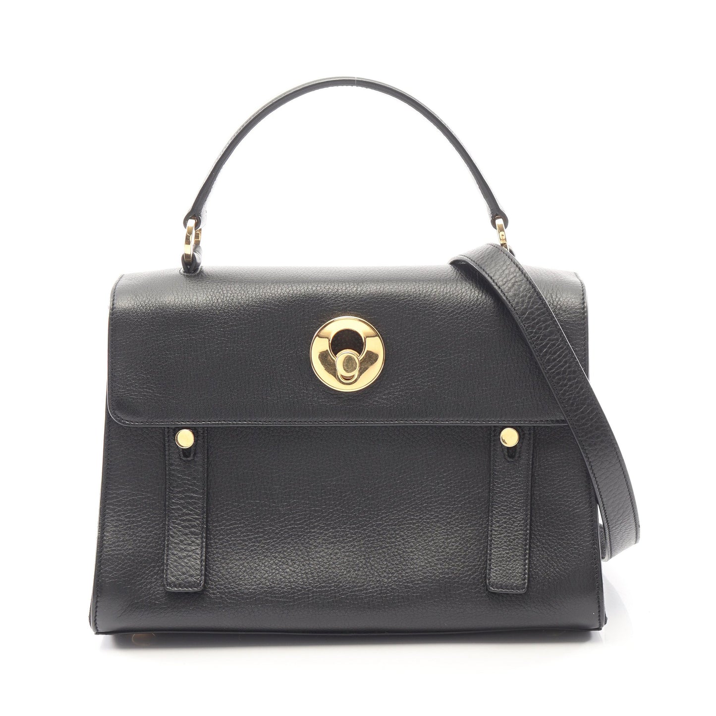 ミューズトゥ 2WAY ハンドバッグ レザー ブラック サンローランパリ バッグ SAINT LAURENT PARIS