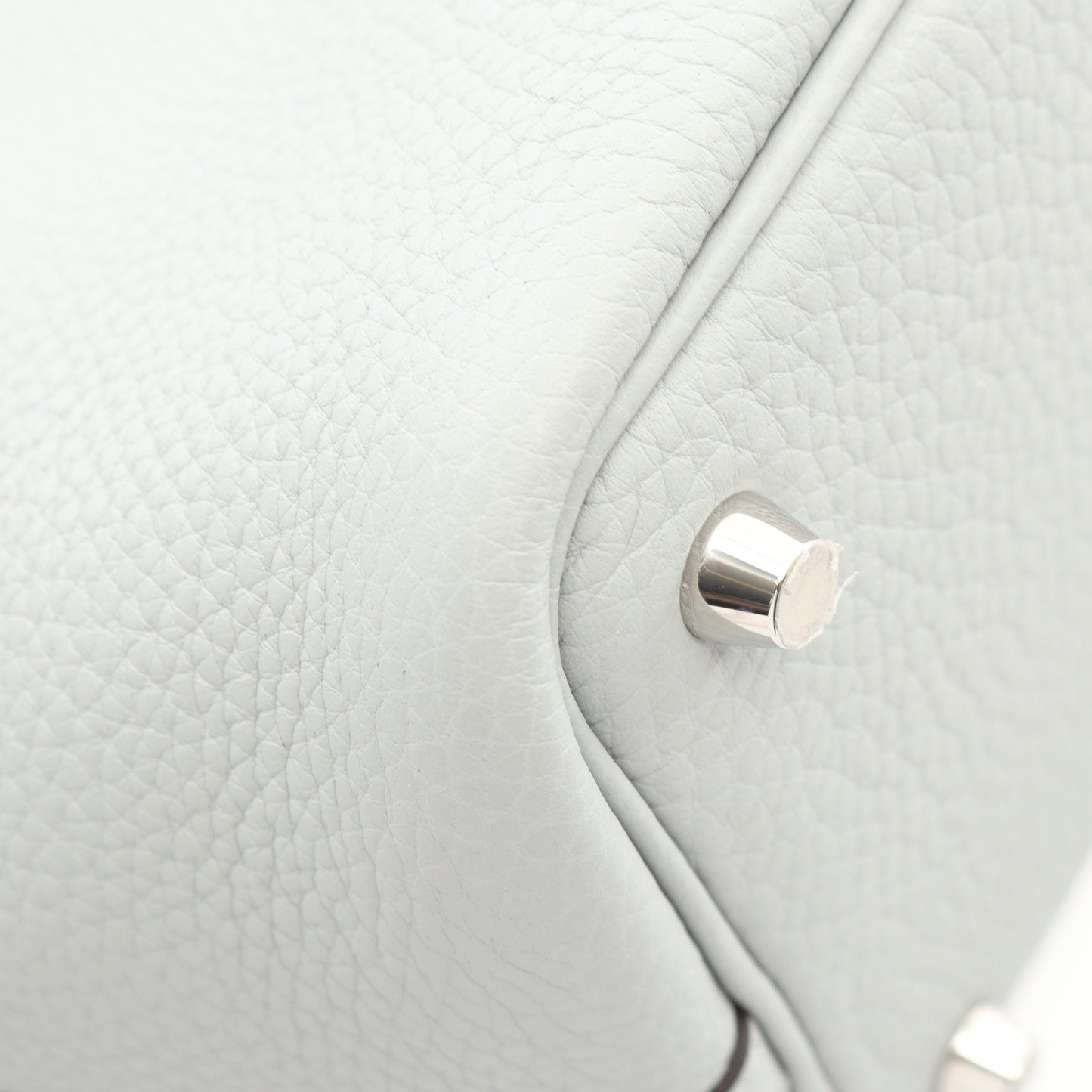 ピコタンロックPM ブルーグラシエ ハンドバッグ トリヨンクレマンス ブルーグレー シルバー金具 K刻印 エルメス バッグ HERMES