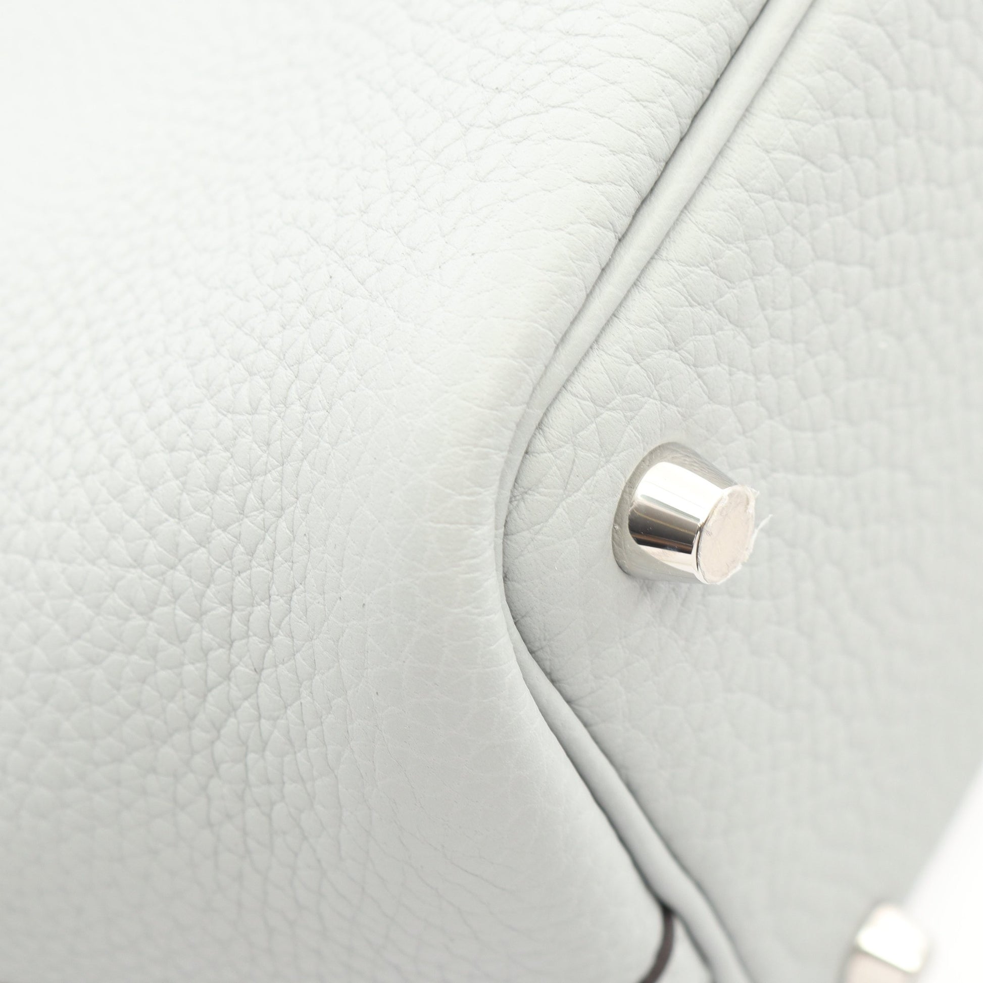 ピコタンロックPM ブルーグラシエ ハンドバッグ トリヨンクレマンス ブルーグレー シルバー金具 K刻印 エルメス バッグ HERMES