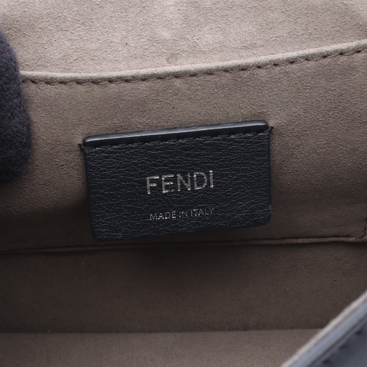 キャナイ エフ チェーンショルダーバッグ レザー ブラック フェンディ バッグ FENDI