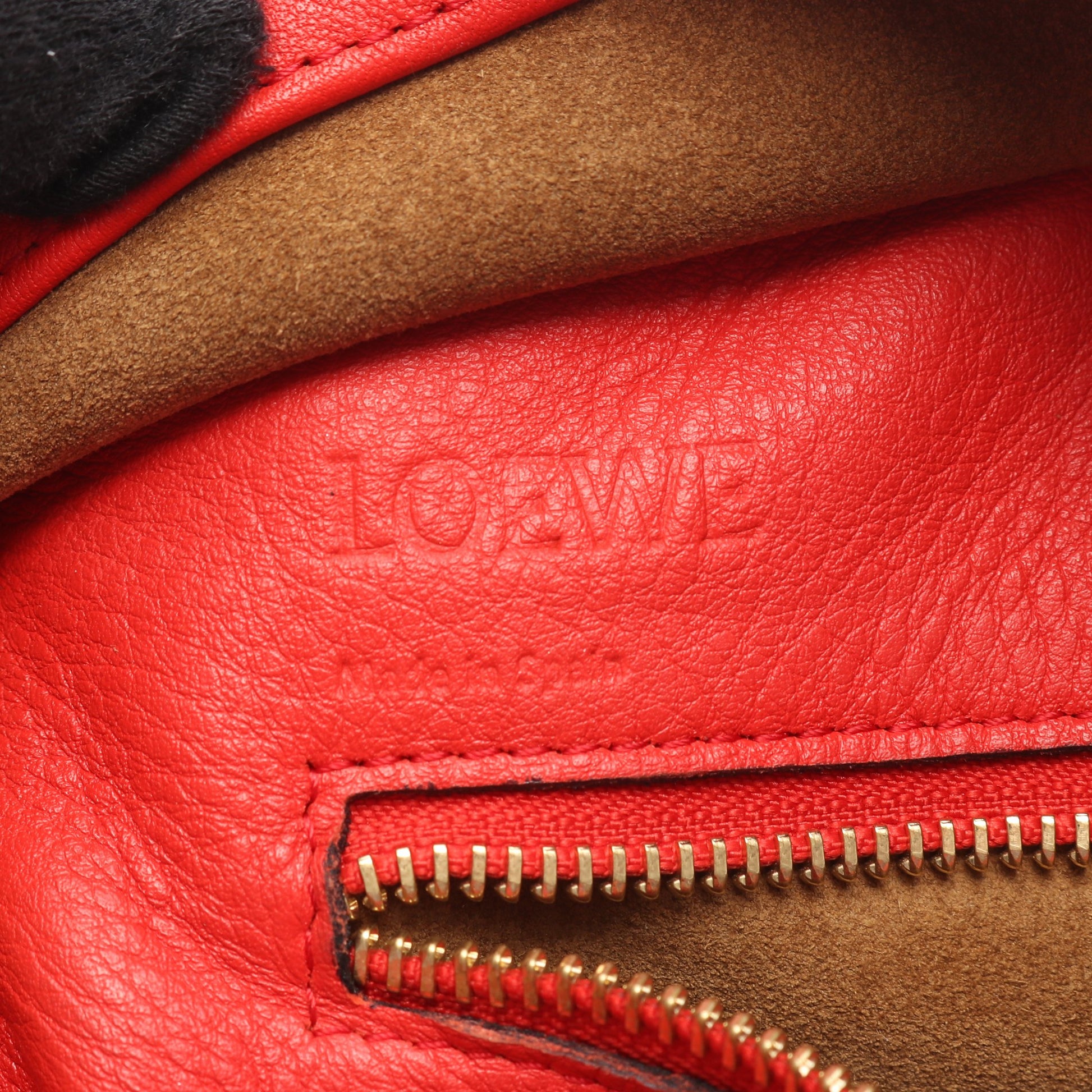 アマソナ36 2WAY ハンドバッグ レザー オレンジレッド ロエベ バッグ LOEWE