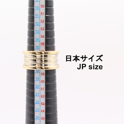 B-zero1 ビーゼロワン リング 4バンド リング 指輪 K18YG K18WG イエローゴールド ホワイトゴールド ブルガリ アクセサリー BVLGARI
