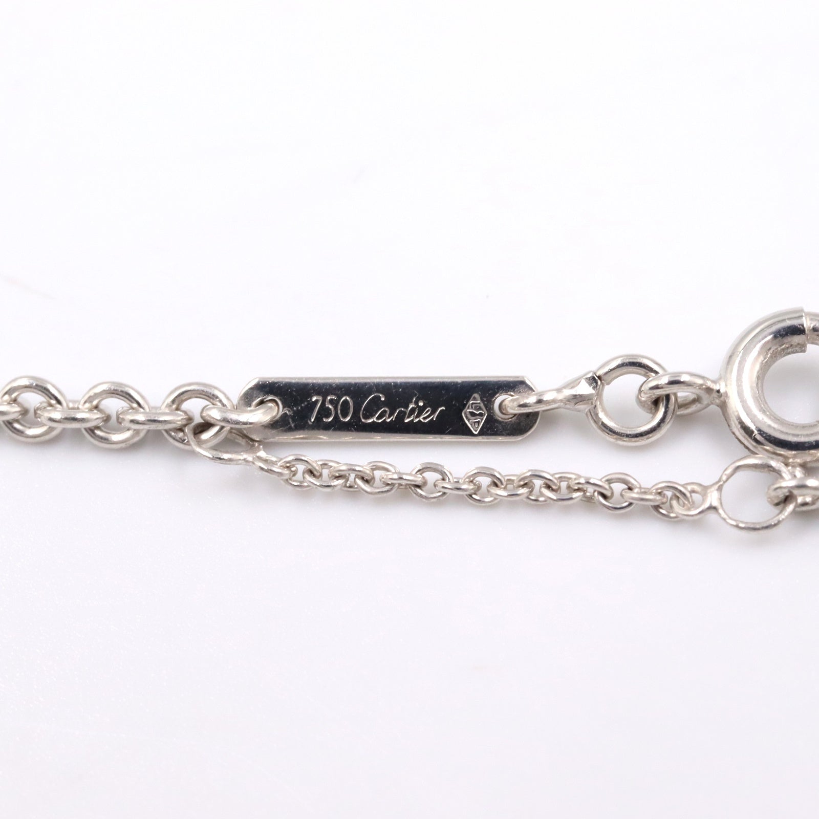 チェーン ネックレス ネックレス K18WG ホワイトゴールド カルティエ