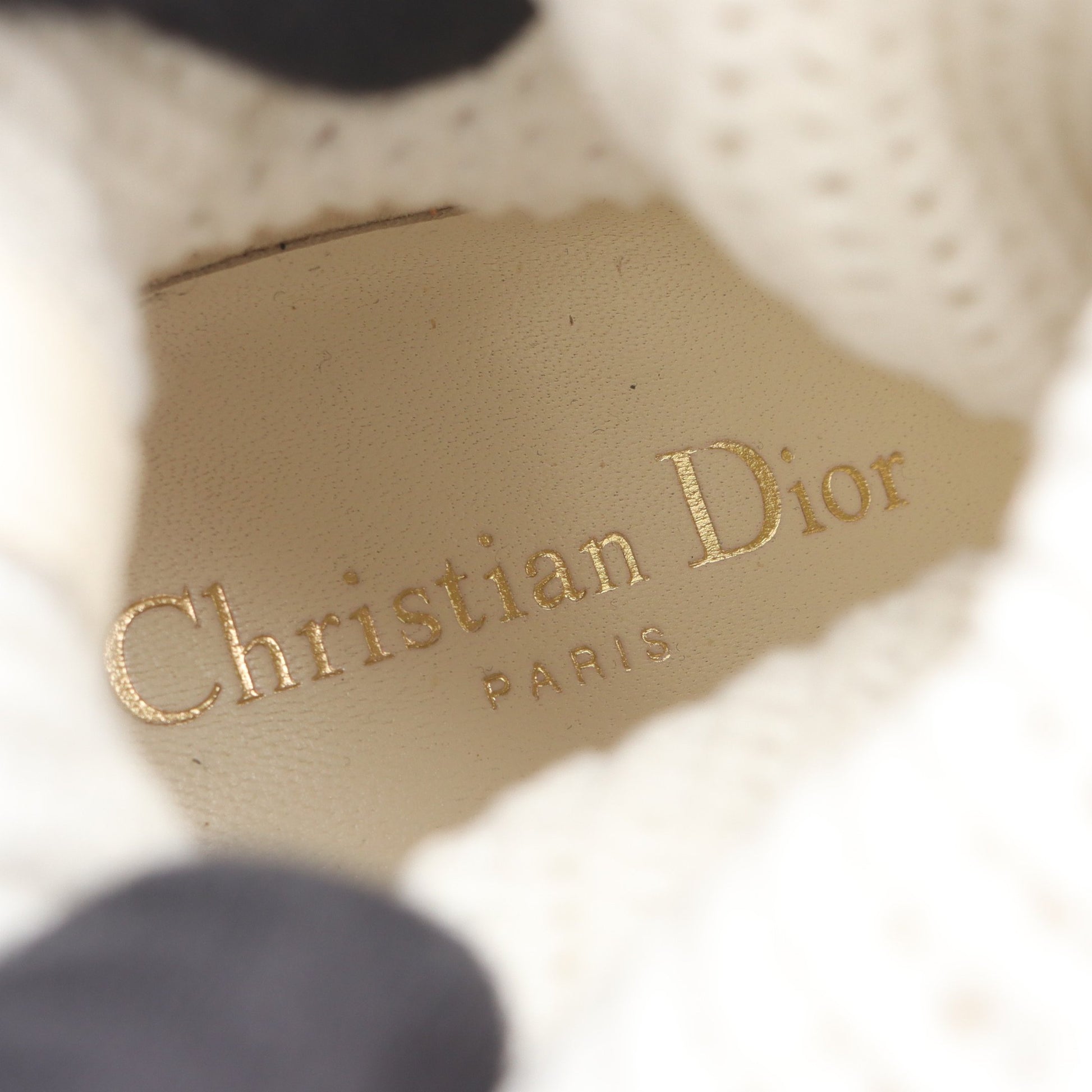 D-ZENITH ソックス ブーツ レザー ファブリック ホワイト ライトベージュ クリスチャンディオール シューズ Christian Dior