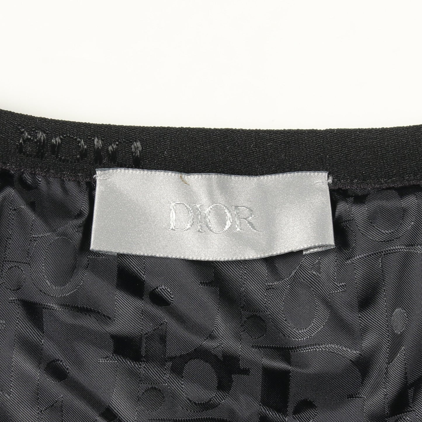 DIOR × PETER DOIG 中綿入り ノーカラージャケット ウール ブラック グレー ホワイト ディオール アウター DIOR
