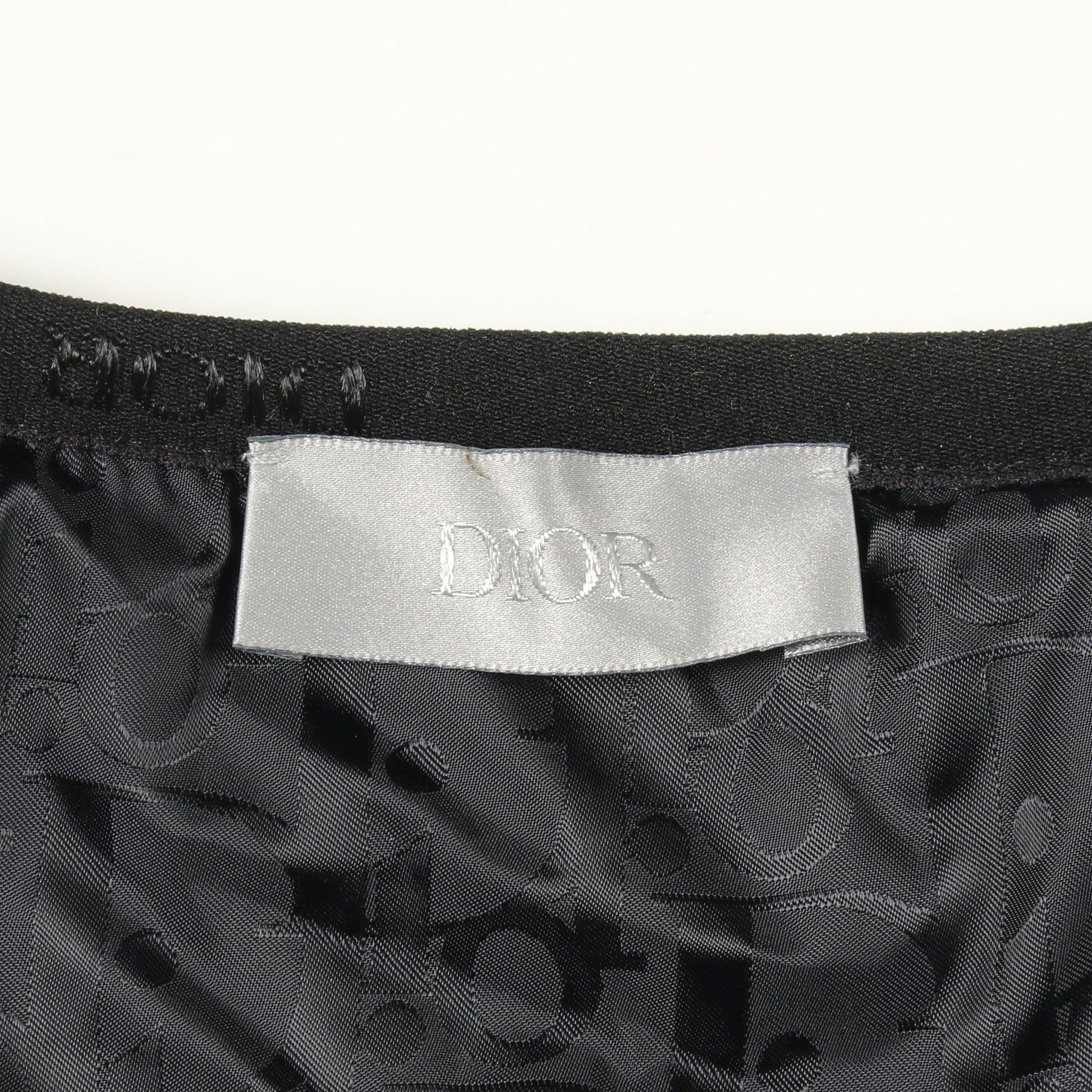 DIOR × PETER DOIG 中綿入り ノーカラージャケット ウール ブラック グレー ホワイト ディオール アウター DIOR