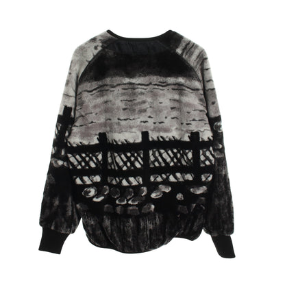 DIOR × PETER DOIG 中綿入り ノーカラージャケット ウール ブラック グレー ホワイト ディオール アウター DIOR