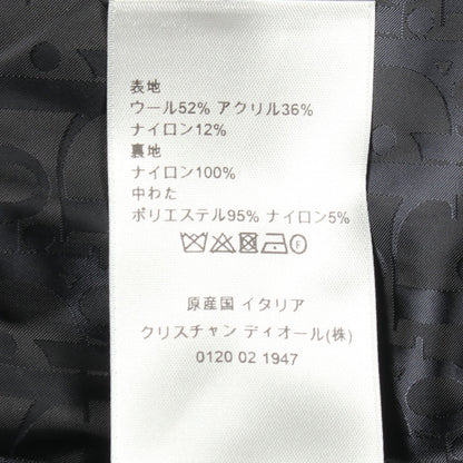 DIOR × PETER DOIG 中綿入り ノーカラージャケット ウール ブラック グレー ホワイト ディオール アウター DIOR