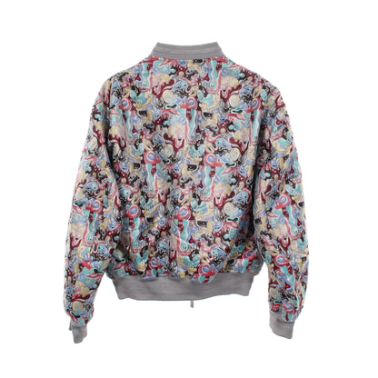 DIOR × KENNY SCHARF 総柄 ボンバージャケット ブルゾン グレー マルチカラー ディオールオム アウター Dior HOMME