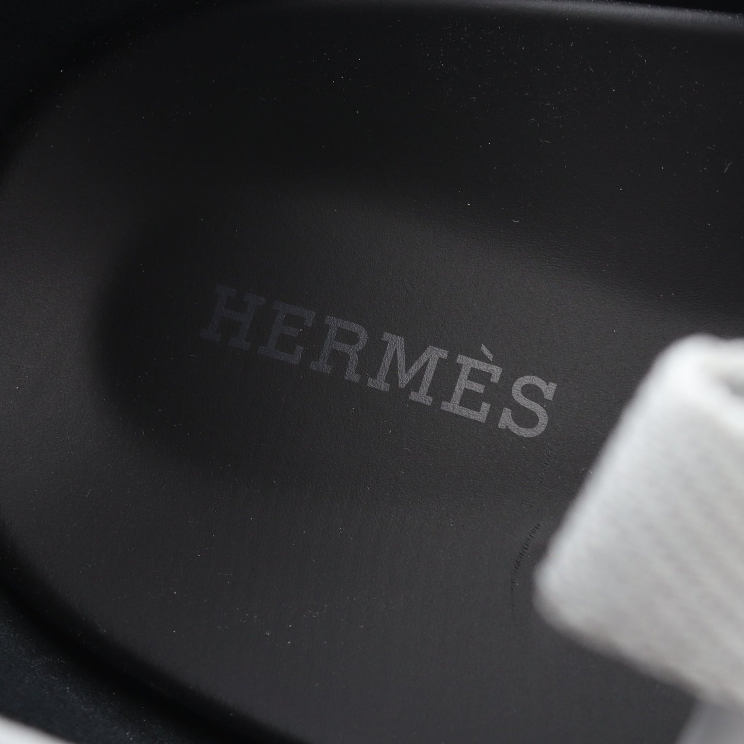 ジョルノ トングサンダル ファブリック レザー ライトグレー ブラウン エルメス シューズ HERMES