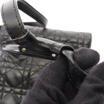カナージュ バックパック リュックサック レザー ブラック クリスチャンディオール バッグ Christian Dior
