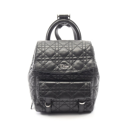 カナージュ バックパック リュックサック レザー ブラック クリスチャンディオール バッグ Christian Dior