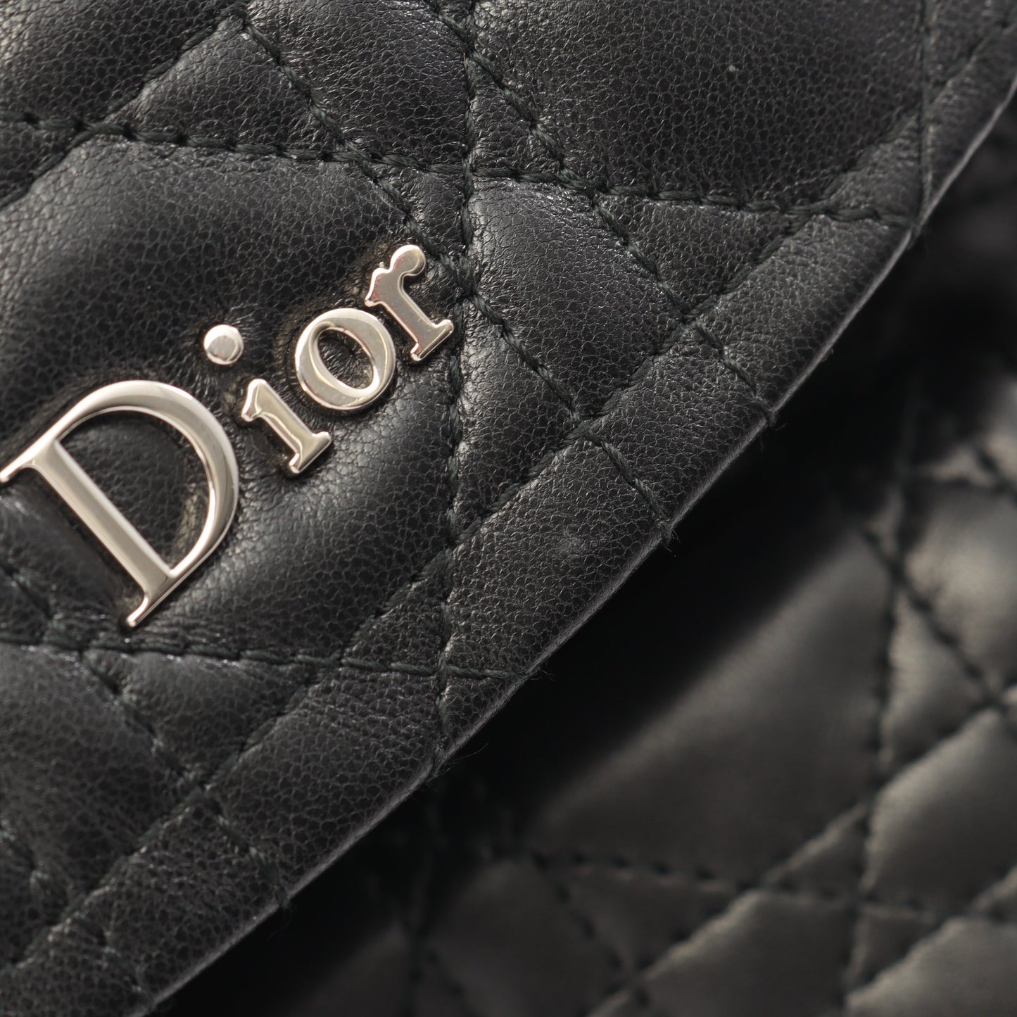 カナージュ バックパック リュックサック レザー ブラック クリスチャンディオール バッグ Christian Dior
