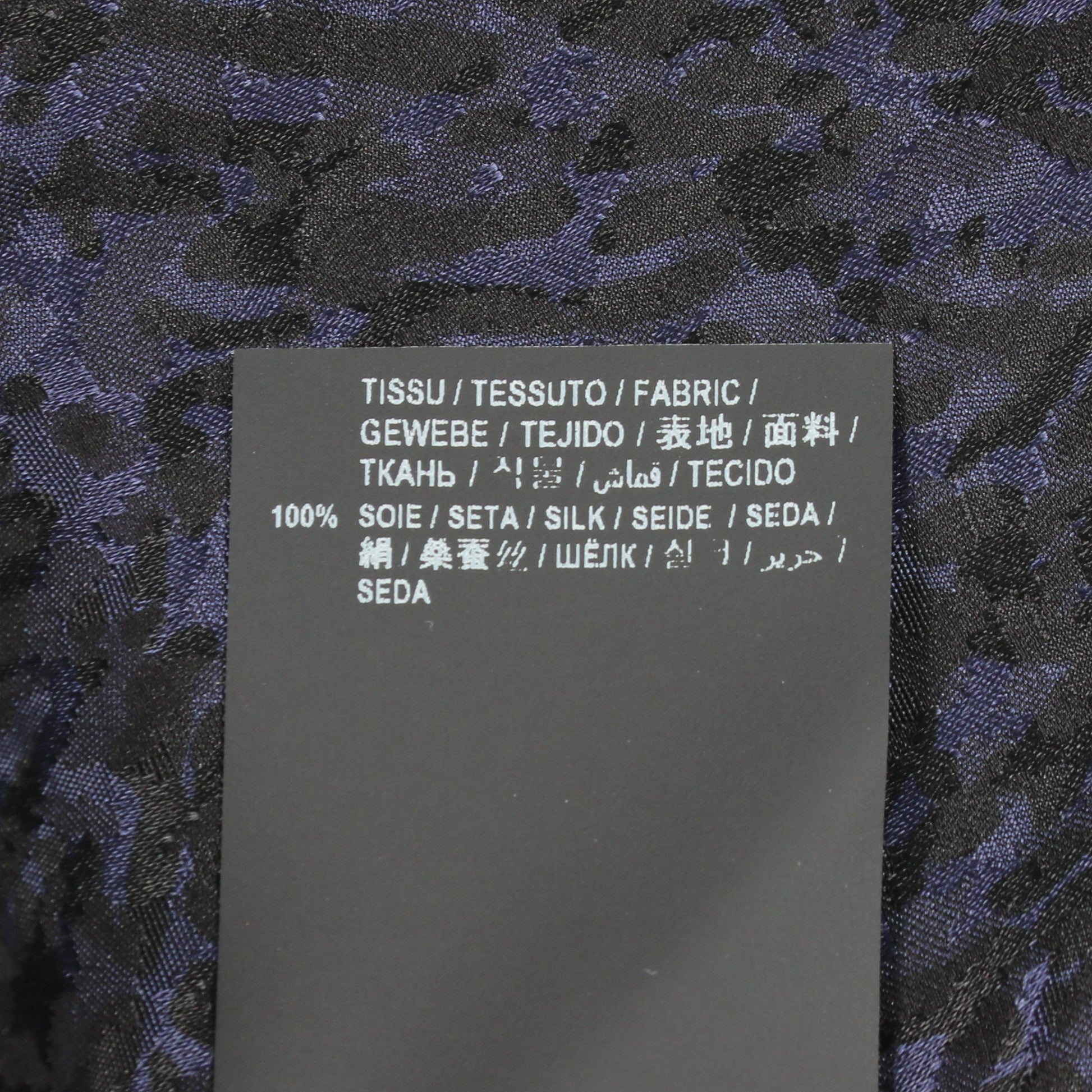 ボウタイ 総柄 長袖 ワンピース シルク ネイビー サンローランパリ ワンピース SAINT LAURENT PARIS