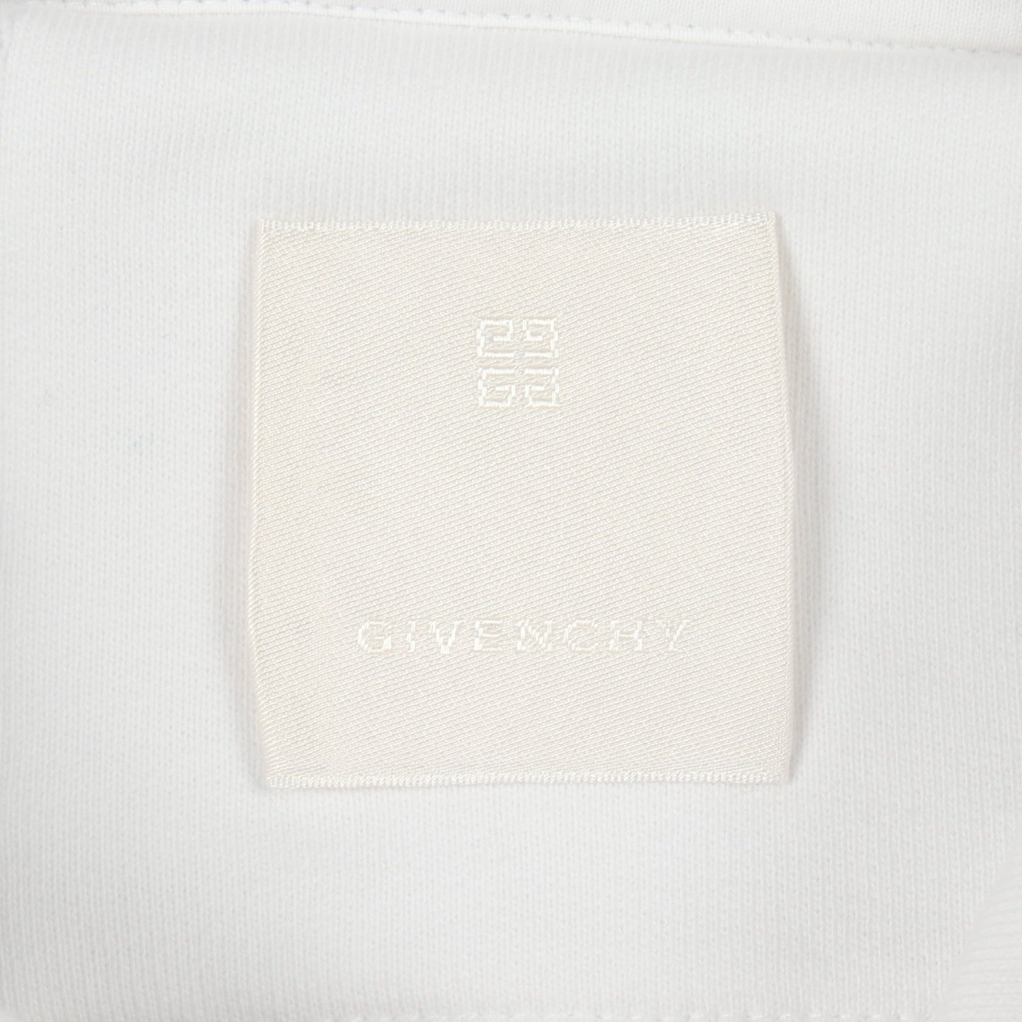 ロゴプリント カットオフ クロップド プルオーバーパーカー コットン ホワイト ジバンシィ トップス GIVENCHY