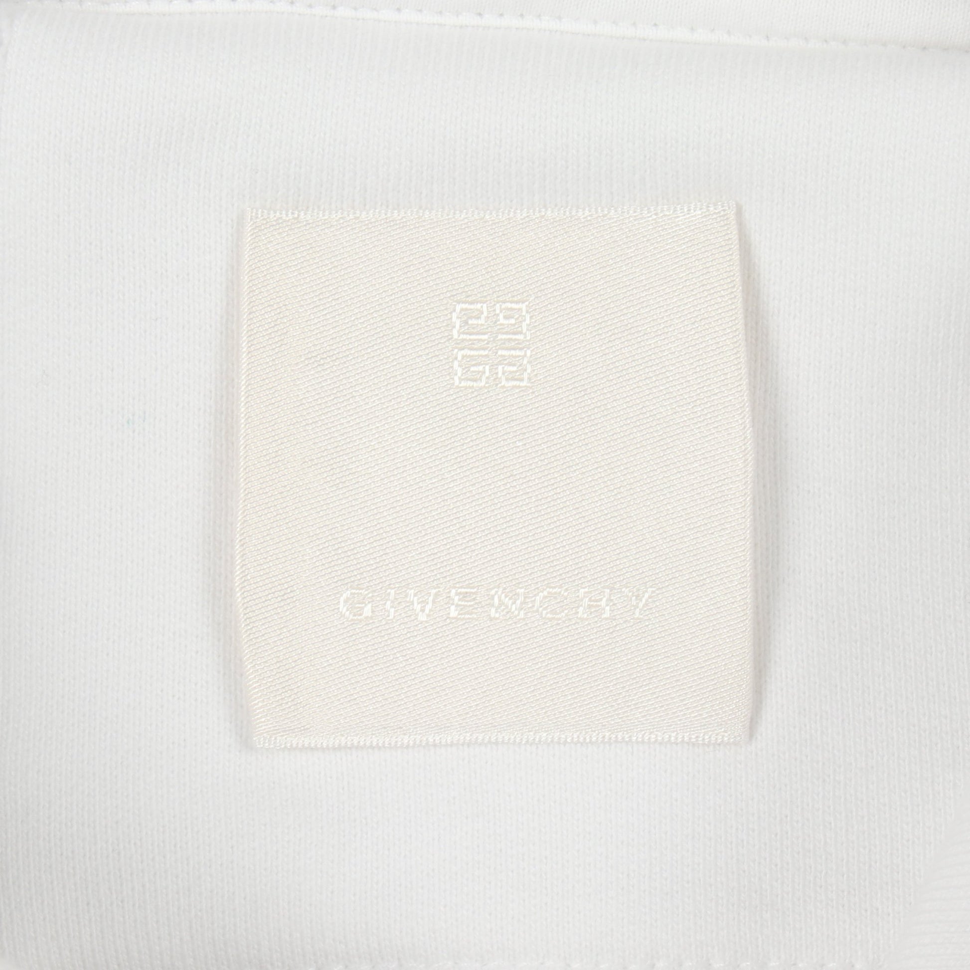 ロゴプリント カットオフ クロップド プルオーバーパーカー コットン ホワイト ジバンシィ トップス GIVENCHY