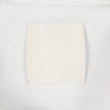 ロゴプリント カットオフ クロップド プルオーバーパーカー コットン ホワイト ジバンシィ トップス GIVENCHY
