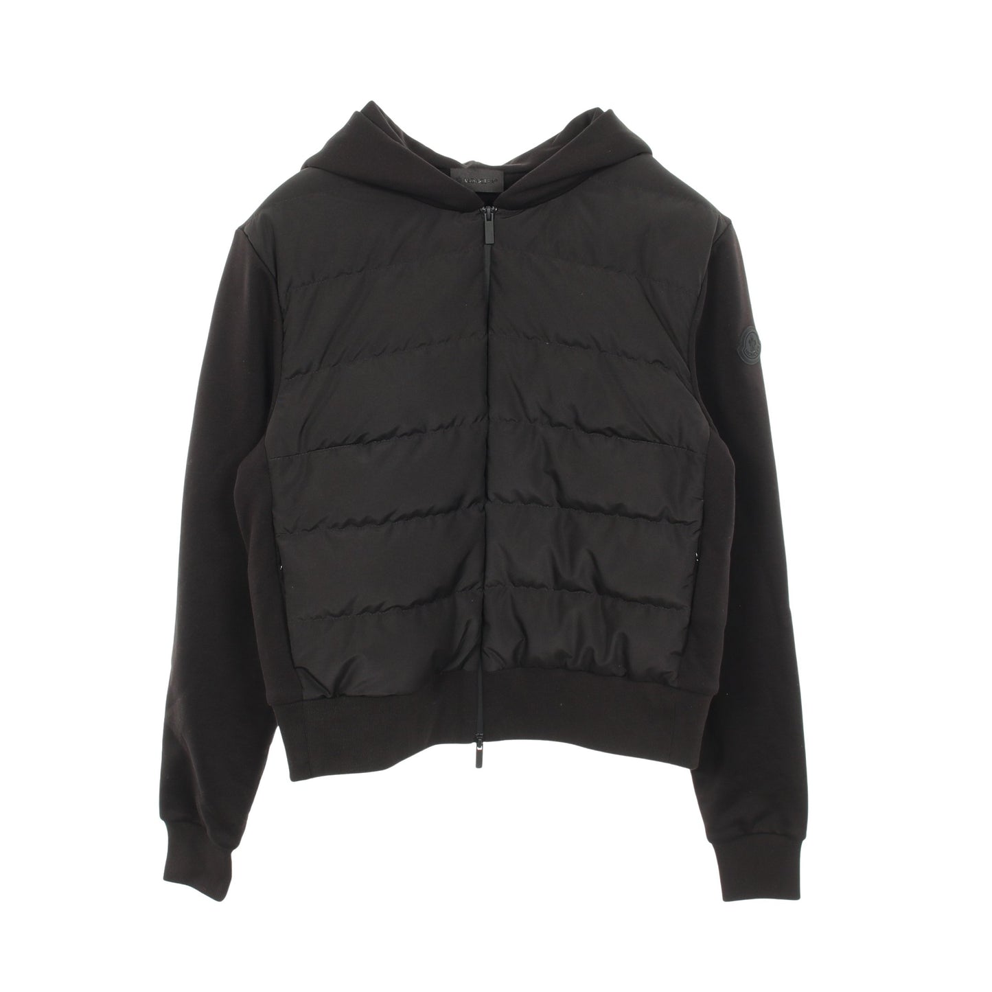フード付き 切替 ダウンジャケット コットン ブラック モンクレール アウター MONCLER
