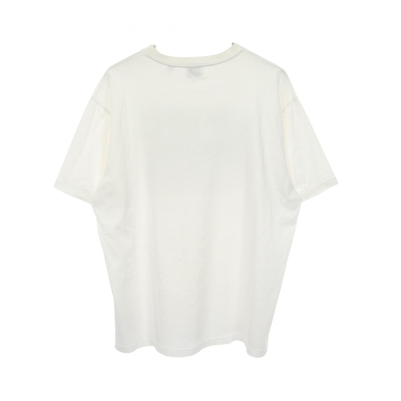 プリント 半袖Tシャツ コットン ホワイト ブラック バーバリー トップス BURBERRY