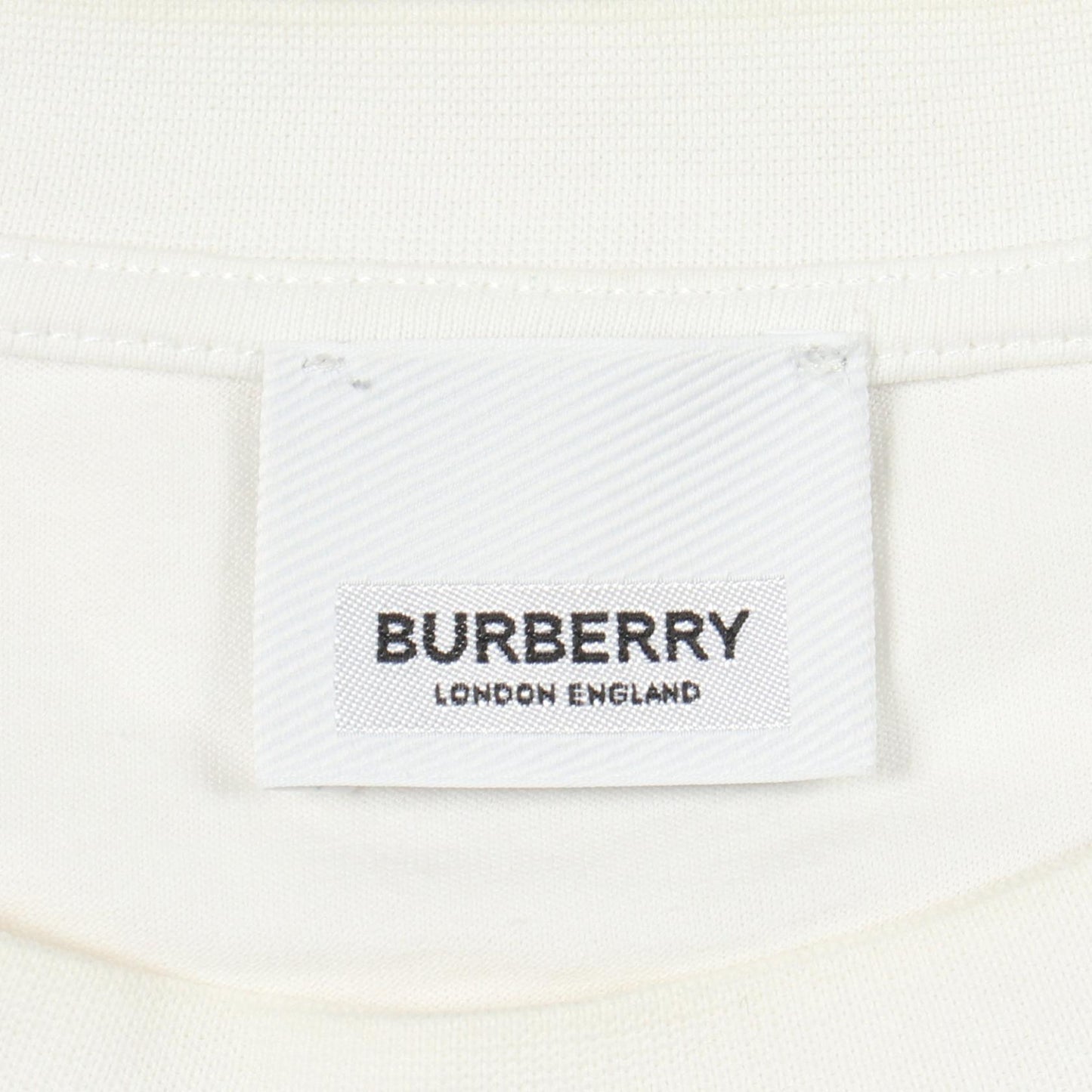 プリント 半袖Tシャツ コットン ホワイト ブラック バーバリー トップス BURBERRY
