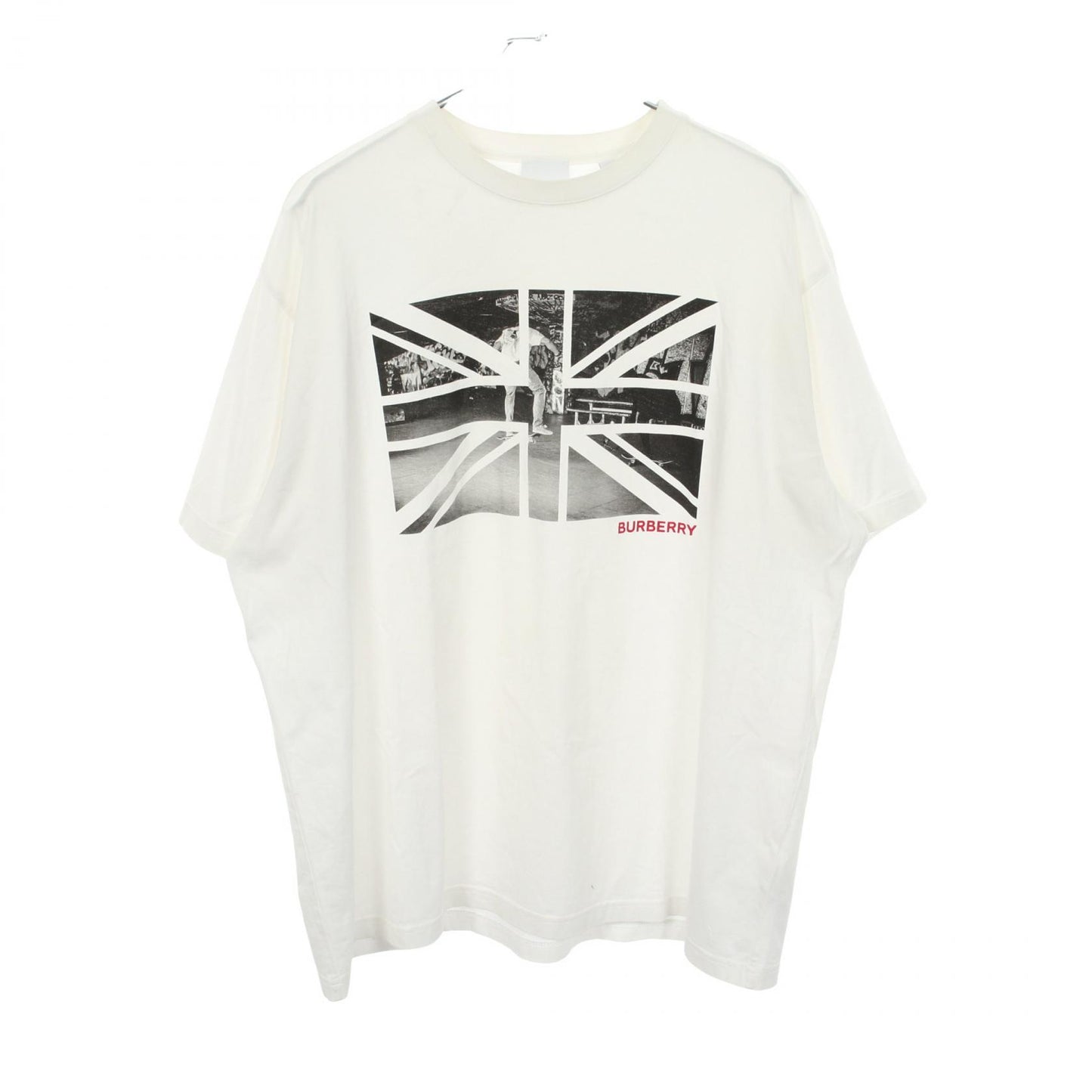 プリント 半袖Tシャツ コットン ホワイト ブラック バーバリー トップス BURBERRY