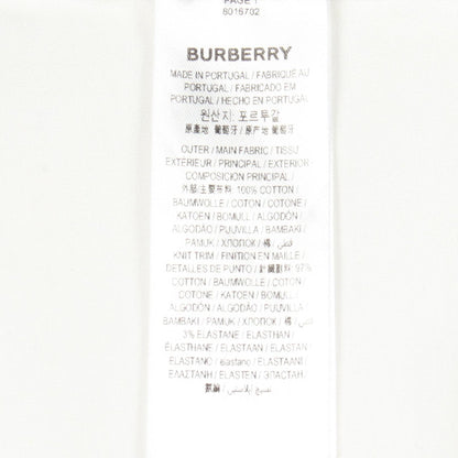 プリント 半袖Tシャツ コットン ホワイト ブラック バーバリー トップス BURBERRY