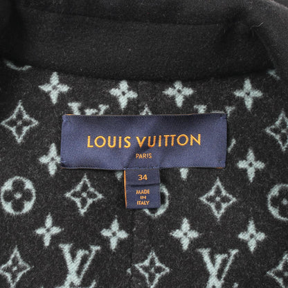 モノグラム ピーコート ウール ブラック ルイヴィトン アウター LOUIS VUITTON