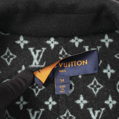 モノグラム ピーコート ウール ブラック ルイヴィトン アウター LOUIS VUITTON