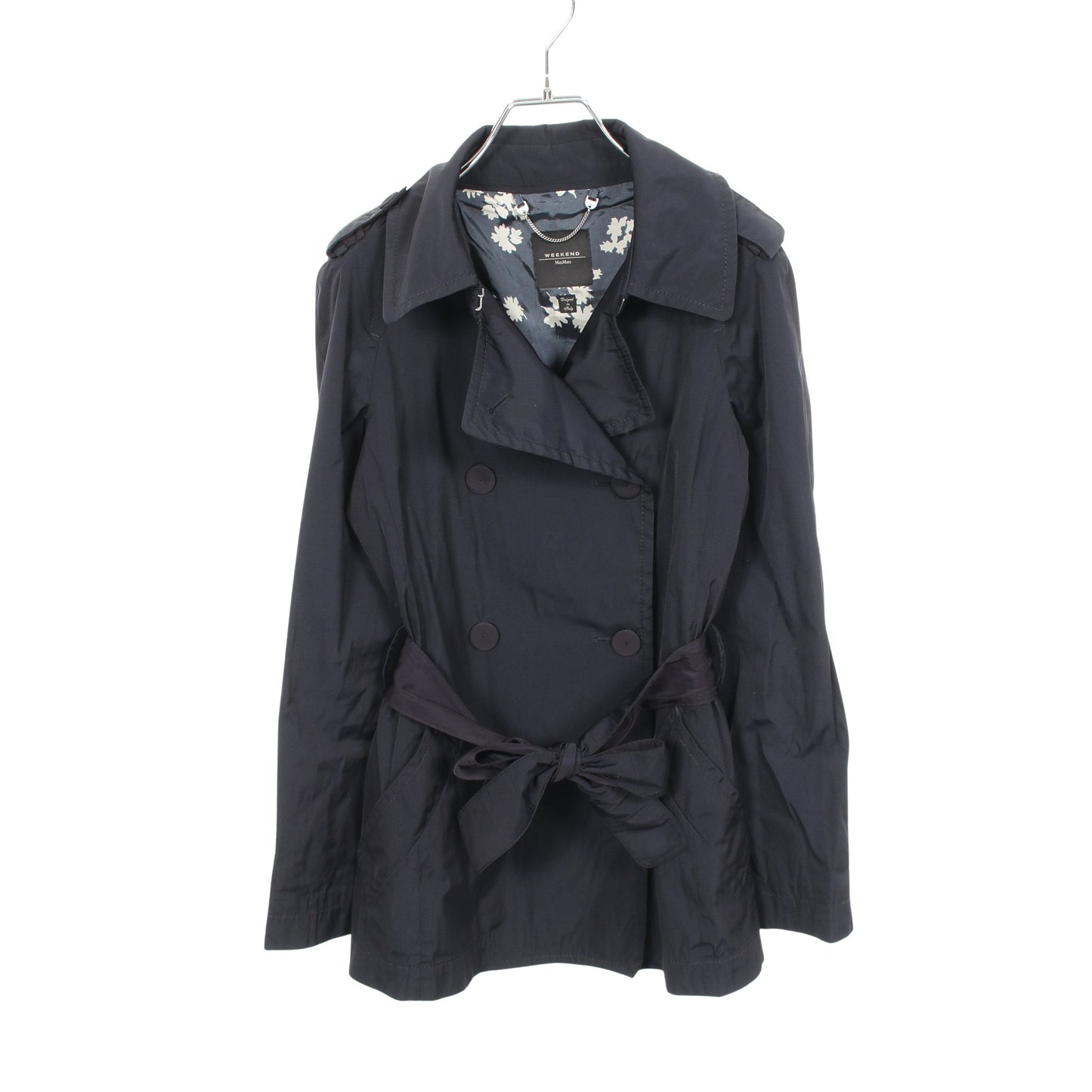 ダブルブレスト スプリングコート ネイビー マックスマーラウィークエンド アウター Max Mara Weekend