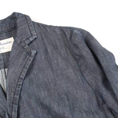 テーラードジャケット デニムジャケット コットン インディゴブルー マックスマーラウィークエンド アウター Max Mara Weekend