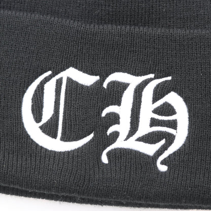 CHロゴ エンブロイダリー ニット帽 ビーニー ブラック クロムハーツ 財布・小物 Chrome Hearts