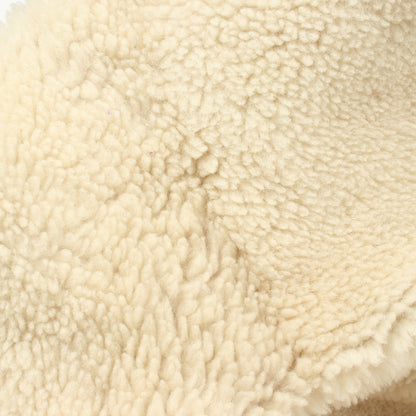 BEE刺繍 リバーシブル ボア ジャケット レザー ベージュ オフホワイト ブラック クリスチャンディオール アウター Christian Dior