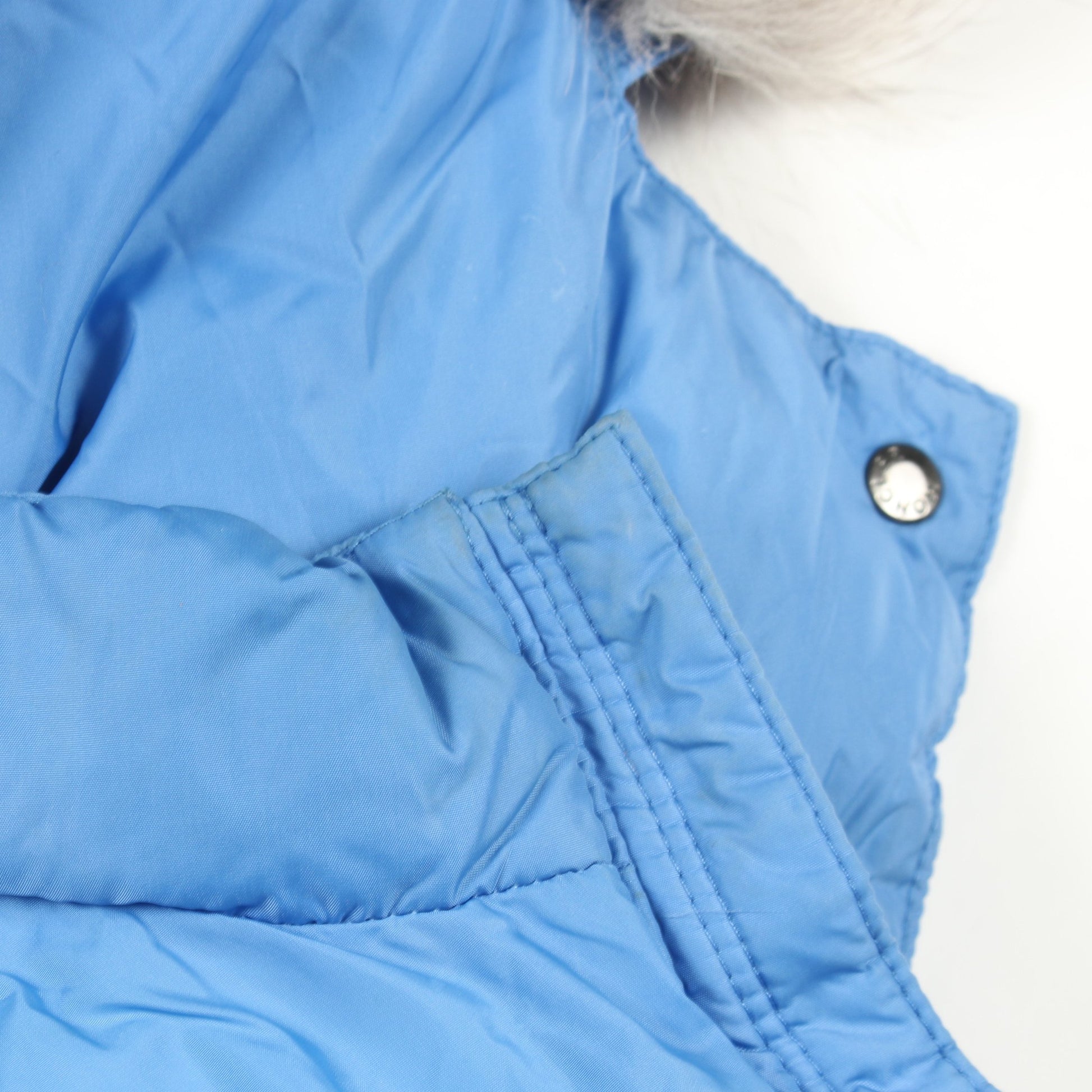 ABELLE キッズ ダウンコート ナイロン ブルー モンクレール アウター MONCLER