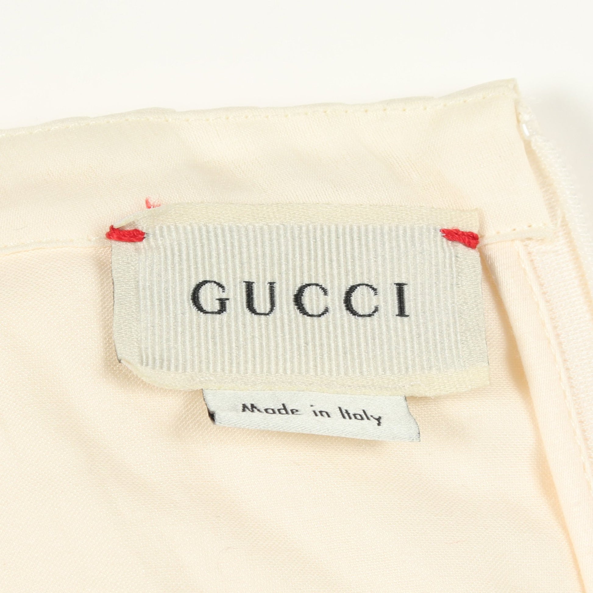 レース プリーツ キッズ ワンピース ナイロン レーヨン オフホワイト グッチ ワンピース GUCCI