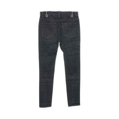 スリム デニムパンツ コットン ブラック サンローランパリ ボトムス SAINT LAURENT PARIS