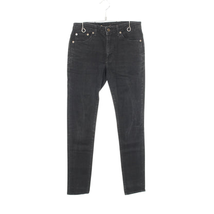 スリム デニムパンツ コットン ブラック サンローランパリ ボトムス SAINT LAURENT PARIS
