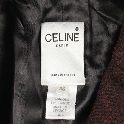 チェスターコート ウール レッドブラウン セリーヌ アウター CELINE