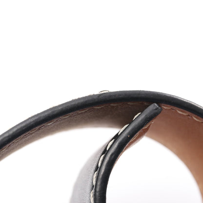 アナグラム スラップ スモール ブレスレット レザー ブラック ロエベ アクセサリー LOEWE