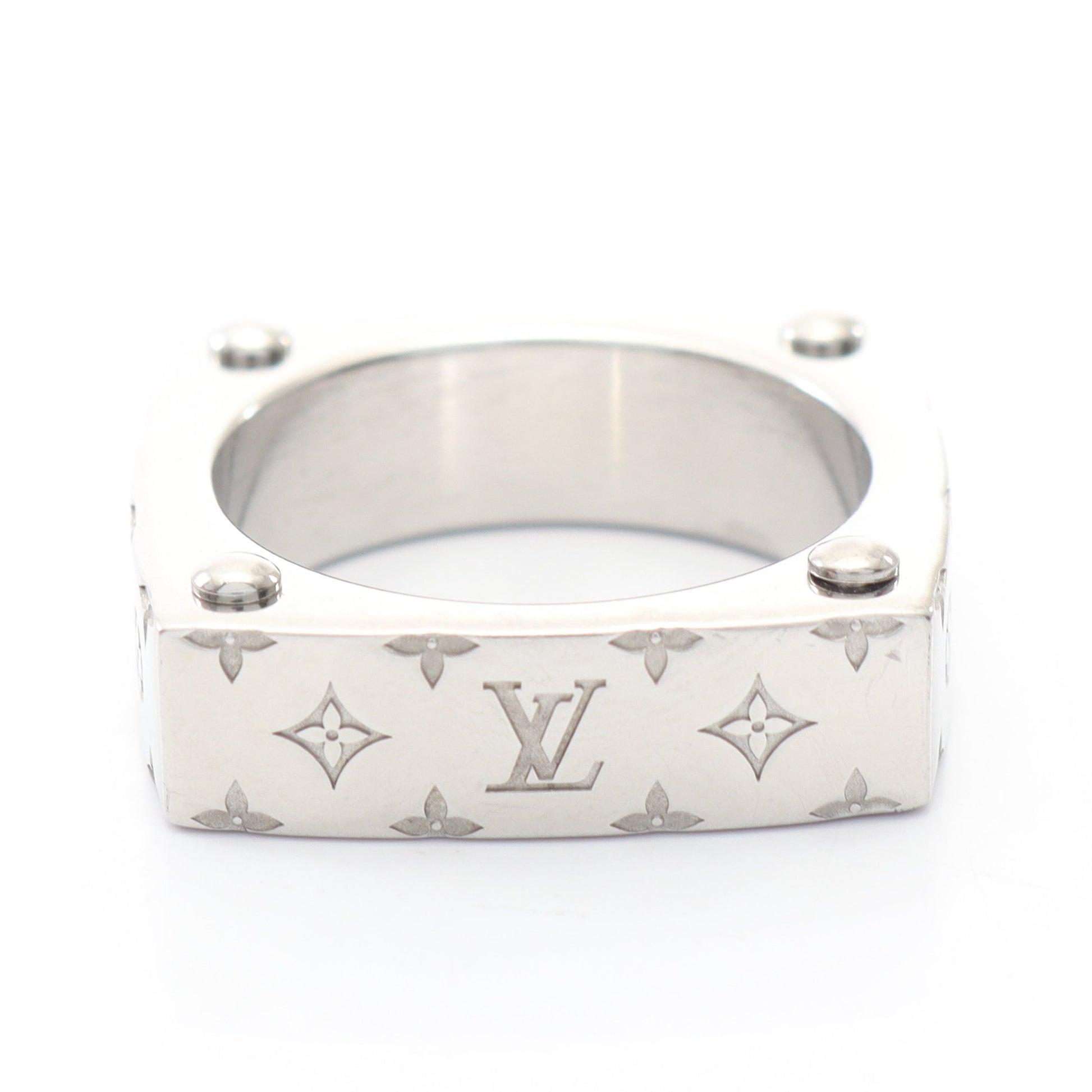 モノグラムボールド リング 指輪 シルバー ルイヴィトン アクセサリー LOUIS VUITTON