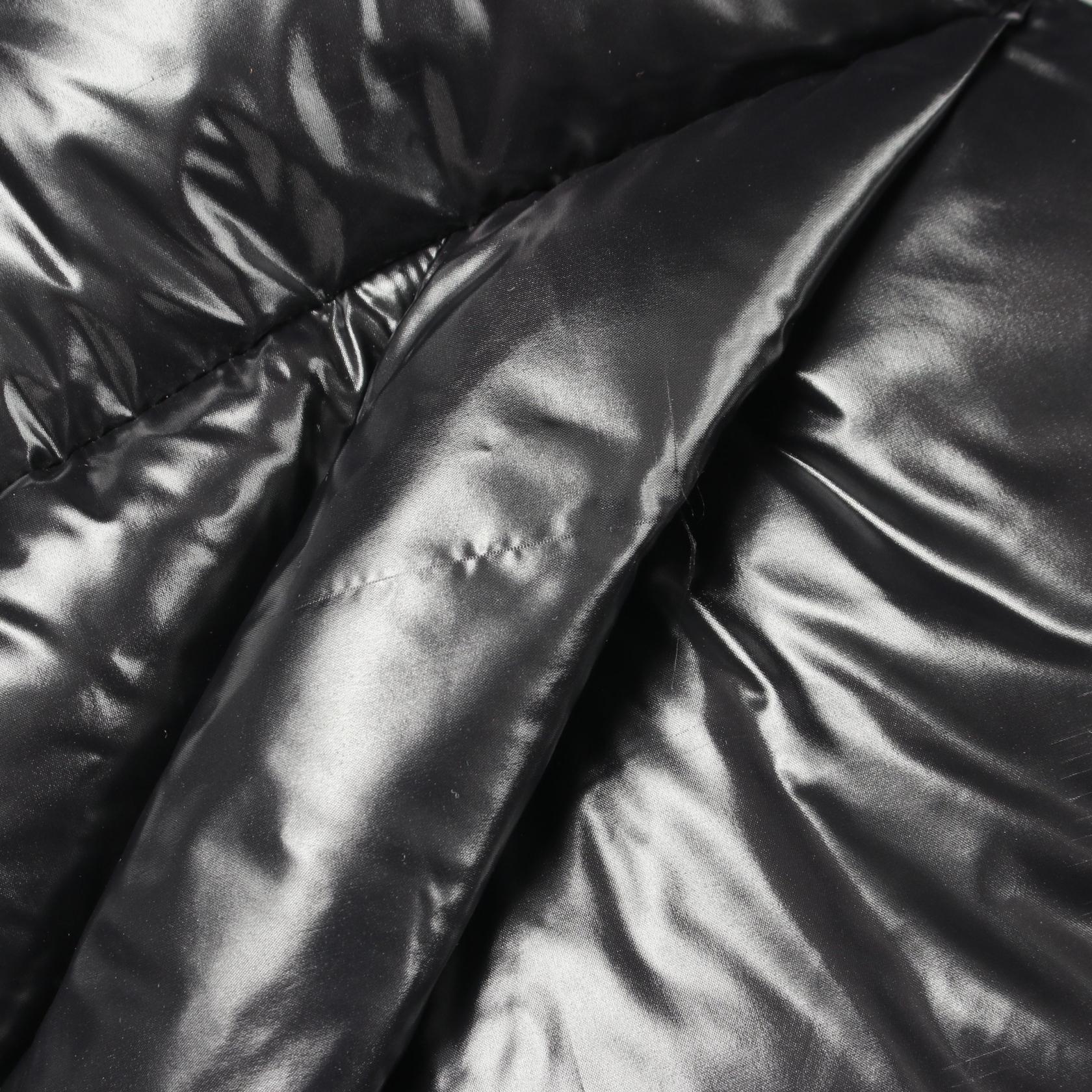 W'S GLOSSY ELBERON RDS DOWN JACKET フード付き クロップド ダウンジャケット ナイロン ブラック ザノースフェイス ホワイトレーベル アウター THE NORTH FACE WHITE LABEL
