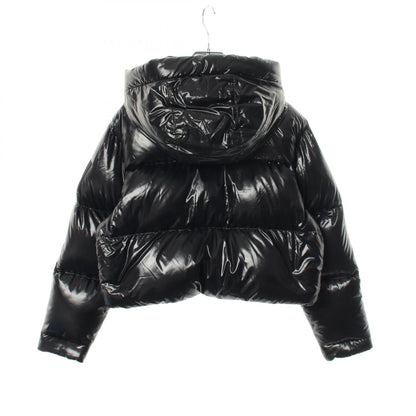 W'S GLOSSY ELBERON RDS DOWN JACKET フード付き クロップド ダウンジャケット ナイロン ブラック ザノースフェイス ホワイトレーベル アウター THE NORTH FACE WHITE LABEL