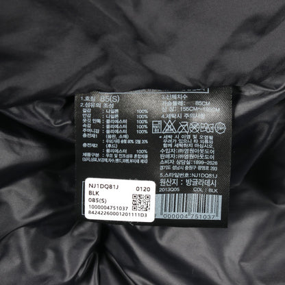 W'S GLOSSY ELBERON RDS DOWN JACKET フード付き クロップド ダウンジャケット ナイロン ブラック ザノースフェイス ホワイトレーベル アウター THE NORTH FACE WHITE LABEL