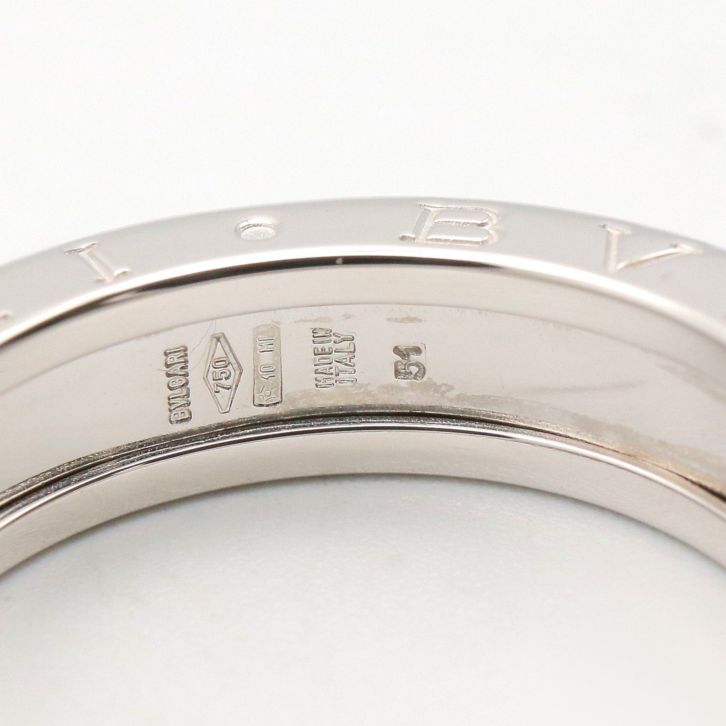 B-zero1 リング 1バンド リング 指輪 K18WG シルバー ホワイトゴールド ブルガリ アクセサリー BVLGARI