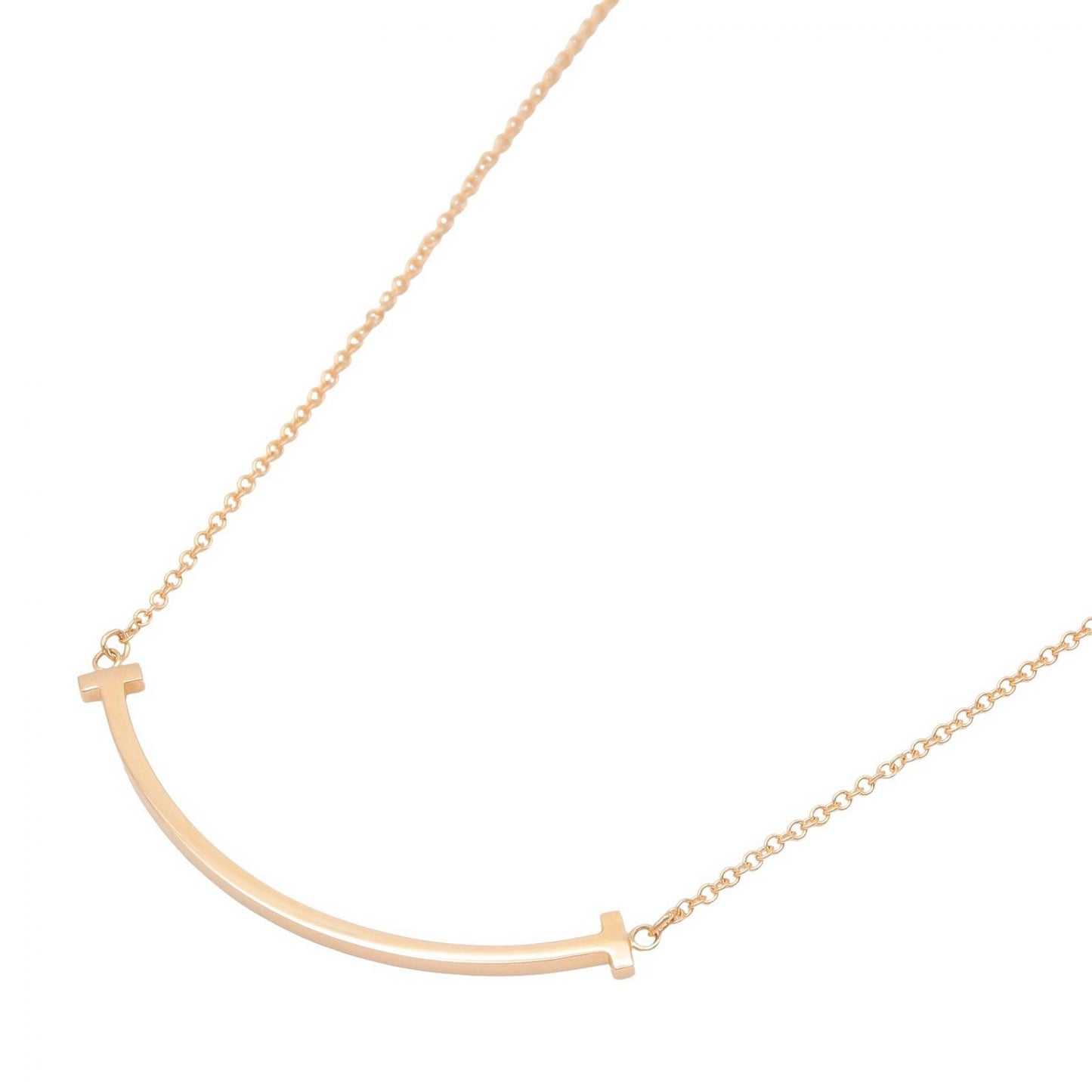 Tスマイル スモール ネックレス ネックレス K18PG ゴールド ピンクゴールド ティファニー アクセサリー TIFFANY & Co.