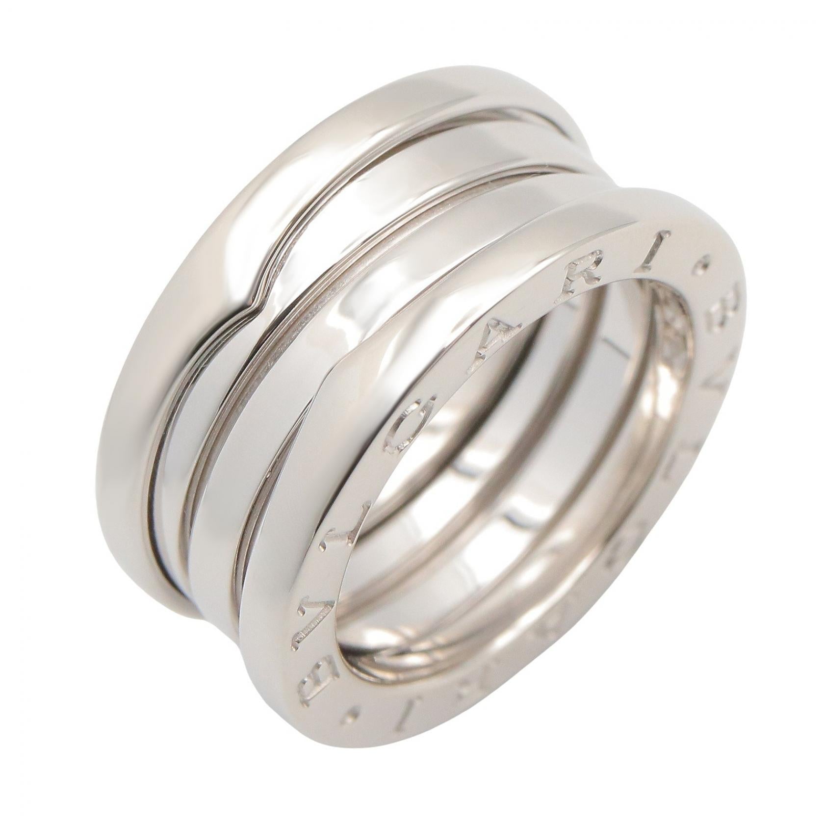 B-zero1 リング 3バンド リング 指輪 K18WG シルバー ホワイトゴールド ブルガリ アクセサリー BVLGARI