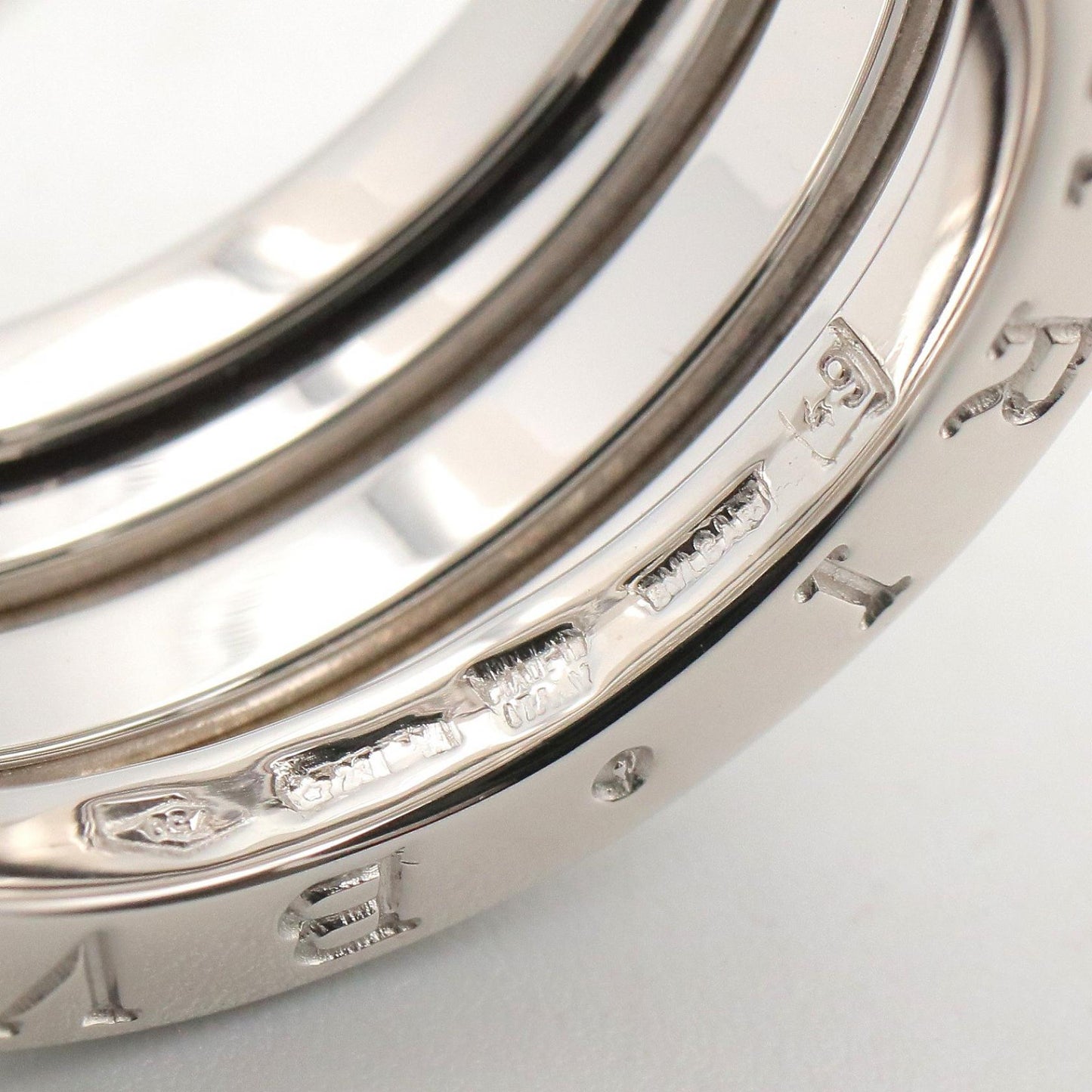 B-zero1 リング 3バンド リング 指輪 K18WG シルバー ホワイトゴールド ブルガリ アクセサリー BVLGARI